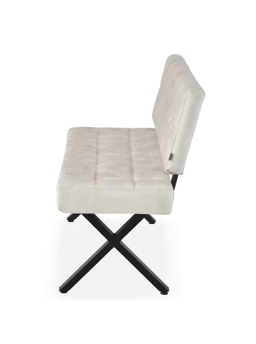 B&D Home Sitzbank KAREN in Grau - (B)160 x (H)88 x (T)59 cm