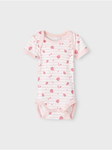 name it Baby Body kurzarm 3er Pack in camellia rose