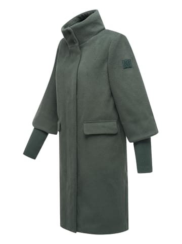 Navahoo Langmantel Polarblüte 14 in Stone Green