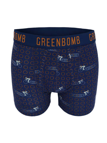 GreenBomb Trunk Bike Rings in Marineblau