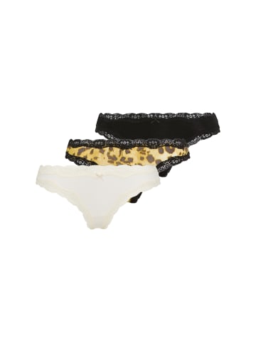 LSCN BY LASCANA String in schwarz, leo, creme