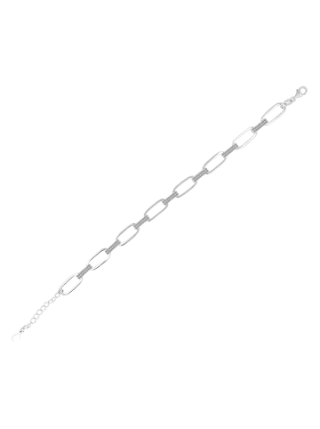 Adeliás Damen Armband aus 925 Silber mit Zirkonia 18+3 cm in silber