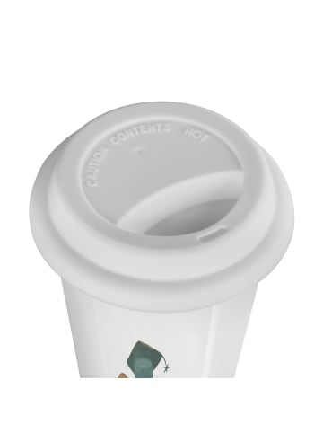 Mr. & Mrs. Panda ToGo Kaffeebecher Bär Prüfung ohne Spruch in Weiß