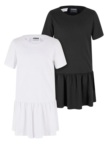 Urban Classics Kleider in white+black