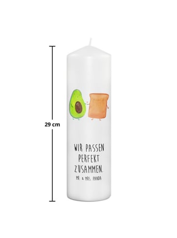 Mr. & Mrs. Panda Kerze Avocado Toast mit Spruch in Weiß