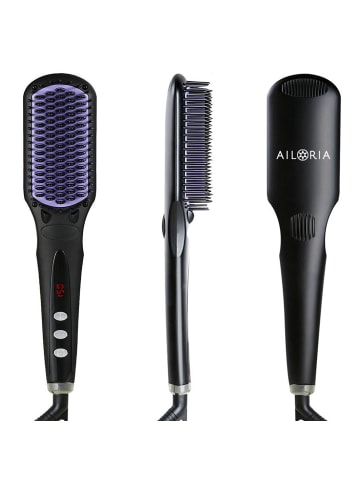 Ailoria FLAWLESS Ionische Haarglättungsbürste in schwarz
