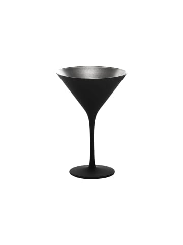 Stölzle 6er Set Cocktailschalen Elements 240 ml in Schwarz-Silber