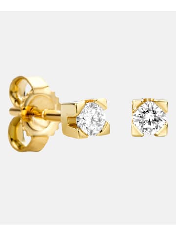 Diamant L'éternel Ohrstecker aus 585 Gelbgold mit 0.14 Karat Diamant
