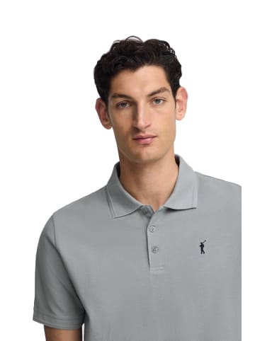 Polo Club Poloshirt in Grau-Blau