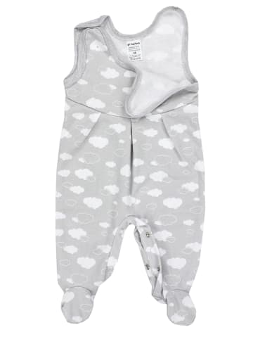 TupTam Baby Mädchen Strampler mit Fuß 3er Pack in rosa/grau