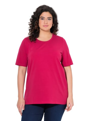 Ulla Popken Shirt in dunkle himbeere