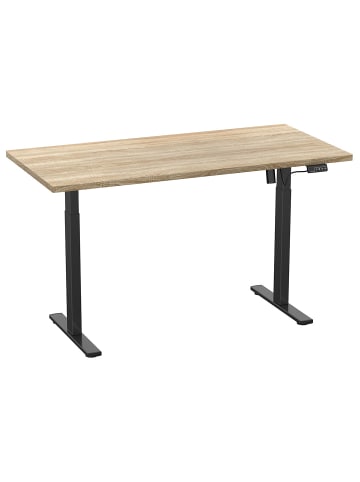 ebuy24 Schreibtisch LonaE 160x80x71-120cm Eiche 160 x 80 cm