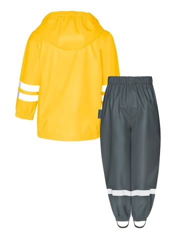 Playshoes Regen-Set Halbhose Basic in gelb