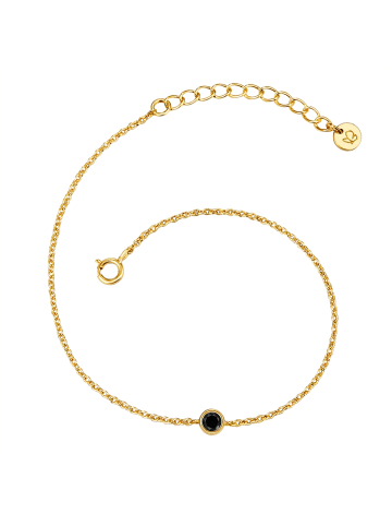 Glanzstücke München Armband aus Sterling Silber mit Zirkonia in gelbgold