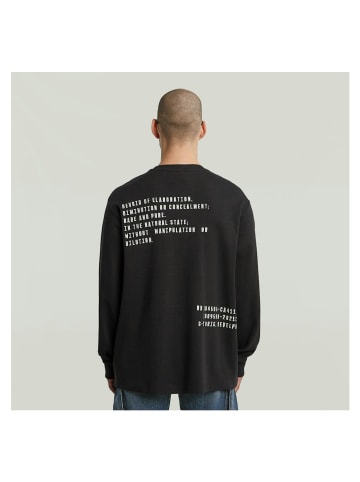 G-Star Raw Langarmshirt in dk black