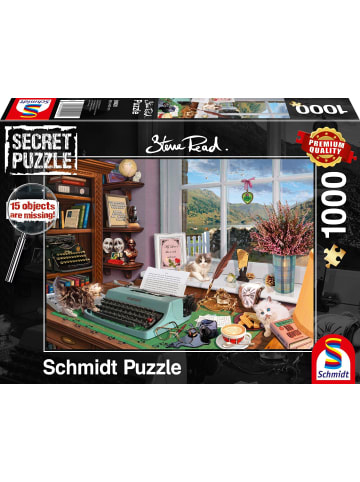 Schmidt Spiele Am Schreibtisch Puzzle 1.000 Teile | Erwachsenenpuzzle Secret Puzzles