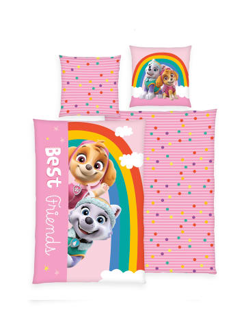 Paw Patrol 2tlg. Set: Bettwäsche 200 x 135 + 80 x 80 cm in Rosa