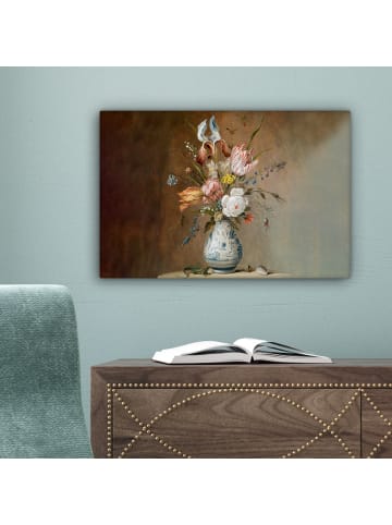 MuchoWow Leinwand bilder Blumenvase (BxH)