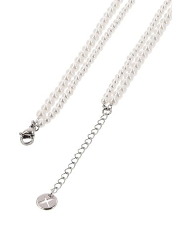 usha WHITE LABEL Women Necklace in Silver White