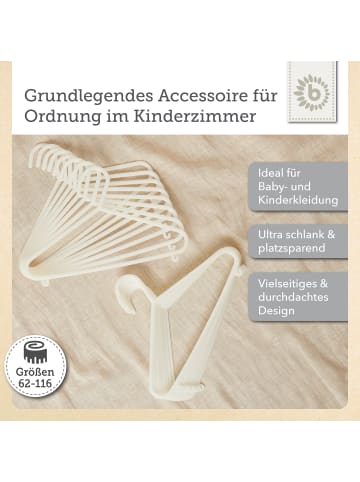 Bieco Spielwaren Kleiderbügel Kinder 16 St. in Weiß
