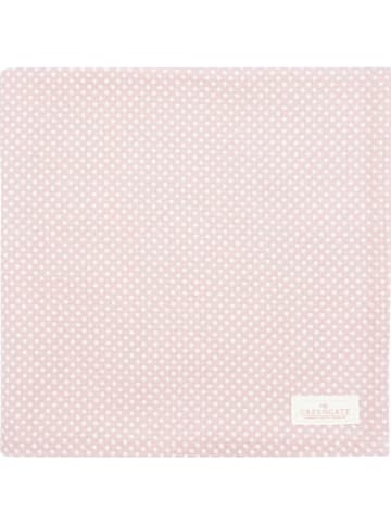 Greengate Tischdecke DOTTY PALE PINK Rosa mit weißen Punkten 150x150
