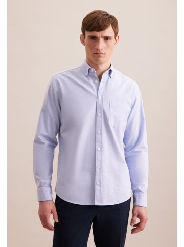 Seidensticker Casual Hemd Regular in Mittelblau