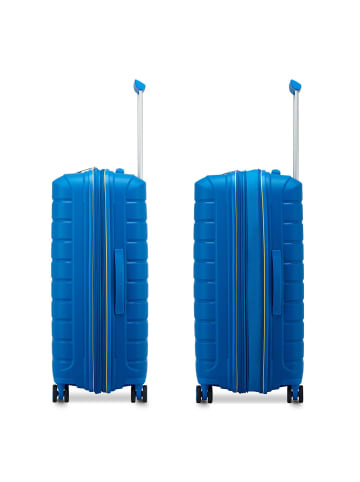 Roncato B-Flying Move 4 Rollen Trolley 68 cm mit Dehnfalte in blue