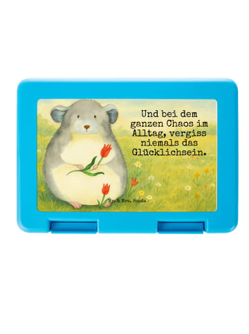 Mr. & Mrs. Panda Bentobox Chinchilla Blume Design mit Spruch in Weiß