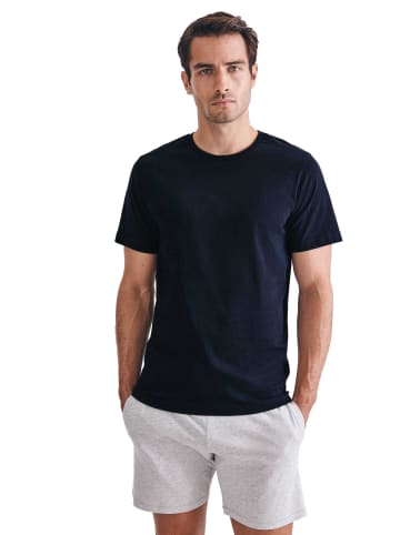 Seidensticker T-Shirt 3er Pack in Marine/Blau/Grau