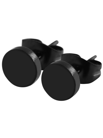 Adeliás Damen Ohrringe – Ohrstecker aus Edelstahl in schwarz