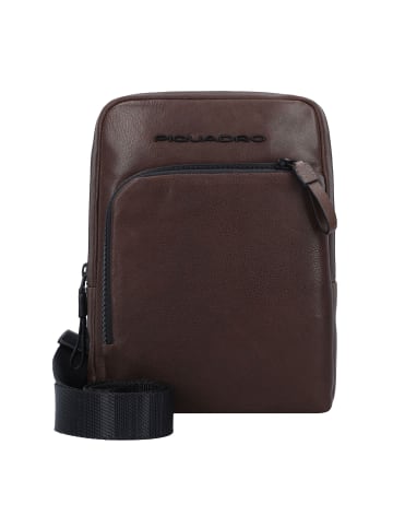 Piquadro Harper Umhängetasche Leder 18 cm in dark brown