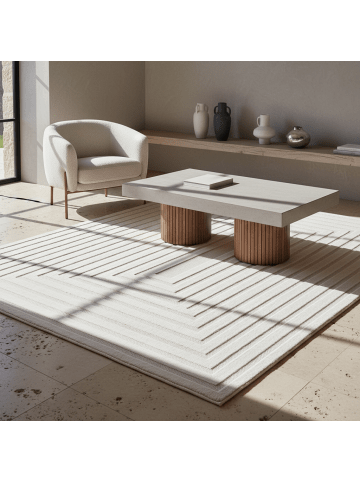 KADIMA DESIGN Teppich In-/Outdoor Kurzflor Raumtiefe Polypropylen Terrasse