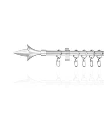 Lichtblick Ausziehbare Gardinenstange in Silber