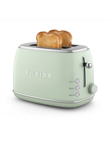 SWEISS Vintage Toaster pastell grün