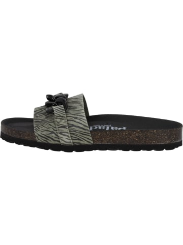 Palado Pantoletten Gozo Zebra in Olive