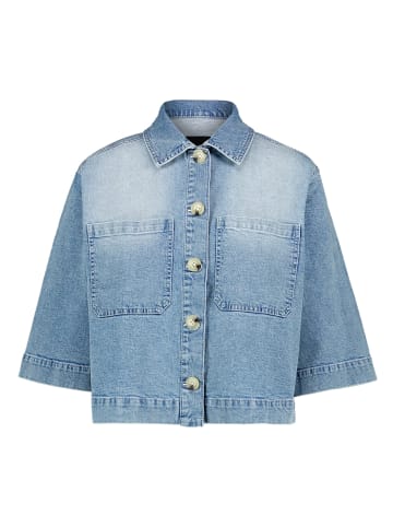 Zero  Blazer-Jacke im Jeans-Look in Light Blue Denim