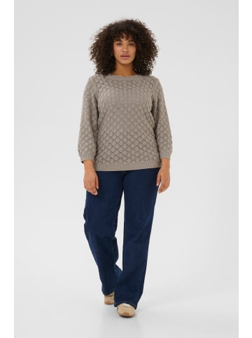 KAFFE curve Strickpullover KCmani in Elephant Skin