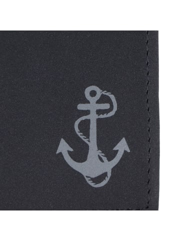 oxmox New Cryptan Geldbörse RFID Schutz 13 cm in schwarz-freedom anchor grey