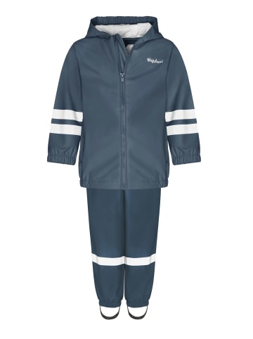 Playshoes Regen-Set Latzhose Basic in marine