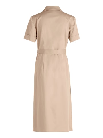 BETTY & CO Wickelkleid mit Kragen in hellbraun