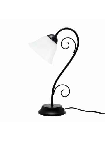 Licht-Erlebnisse Tischlampe in Schwarz matt Weiß