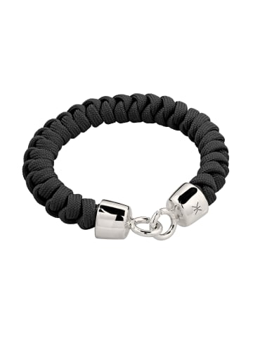 KUZZOI Armband 925 Sterling Silber in Grau