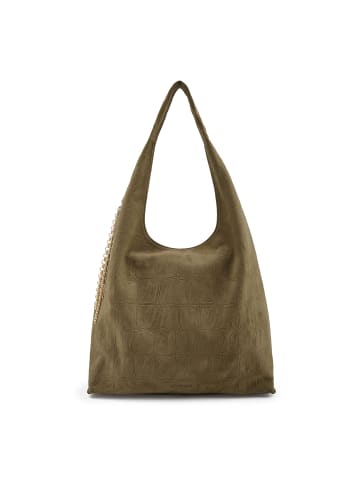 FREDs BRUDER Velvet Wild Schultertasche Leder 39 cm in khaki