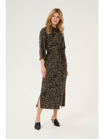 Kaffe Kleid KAforrest Loose fit in Major Brown/Black Leopard