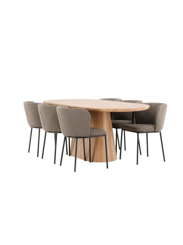 ebuy24 Essgruppe Stjärnö (7-teilig) Natur 90 x 200 cm