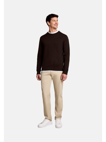 Tom Tailor Pullover in dunkelbraun-meliert
