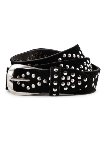 b.belt Nietengürtel Leder black