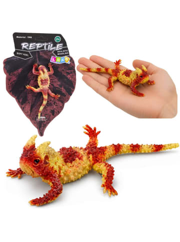 LEAN TOYS Moloch, die schreckliche Gummifigur, dehnbare, realistische Reptilienfigur 14 cm