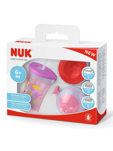 NUK 5-tlg. Trinklern-Set Evolution All-in-1 - in rosa,motiv