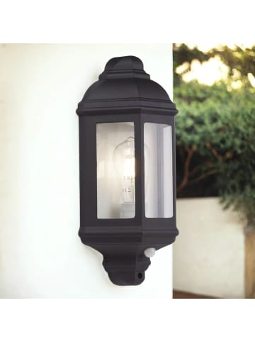 Licht-Erlebnisse Außen Wandlampe (B)17 x (H)36 cm in Schwarz